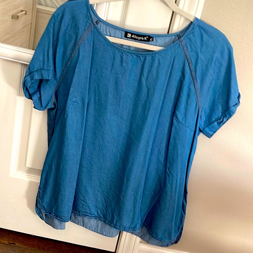 Soft denim top